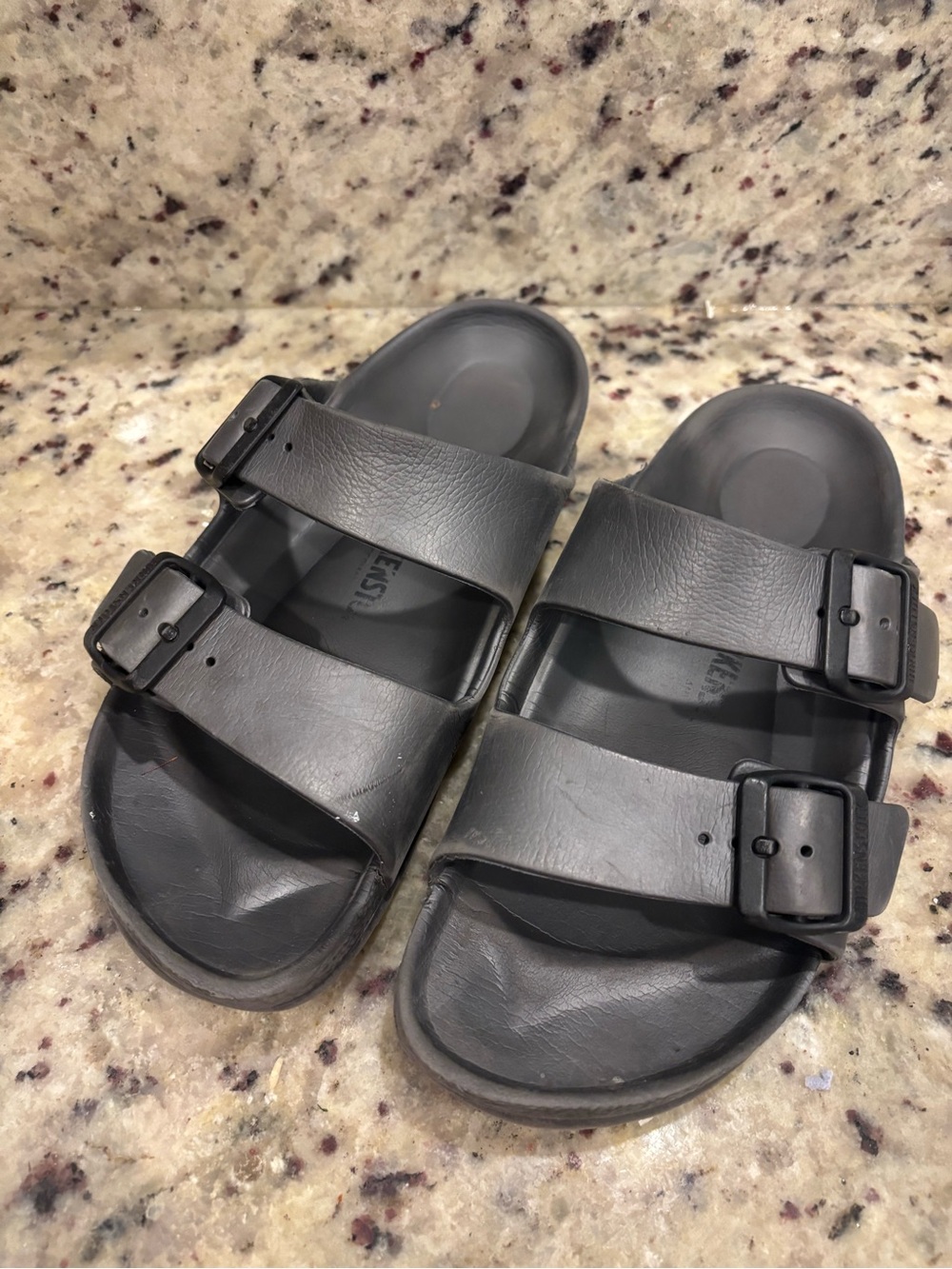 Birkenstock gray EVA Arizona Waterproof Buckle Slide Sandals 39/8.5